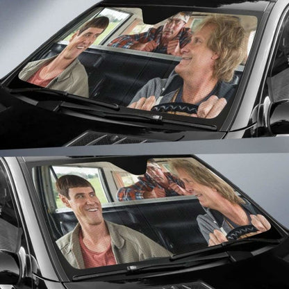 Dump And Dumper Funny Auto Sun Shades 918b Universal Fit