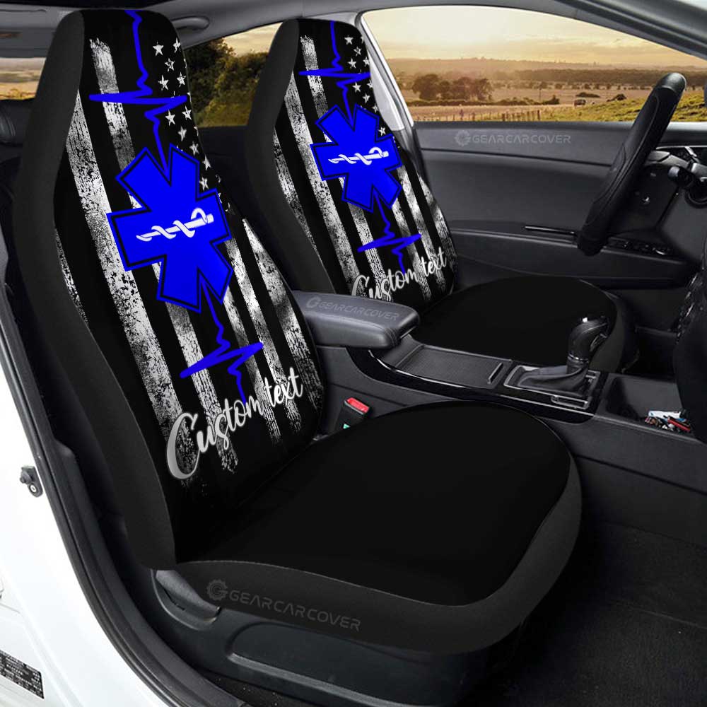 EMT Car Seat Covers Custom Personalized Name Car Accessories
