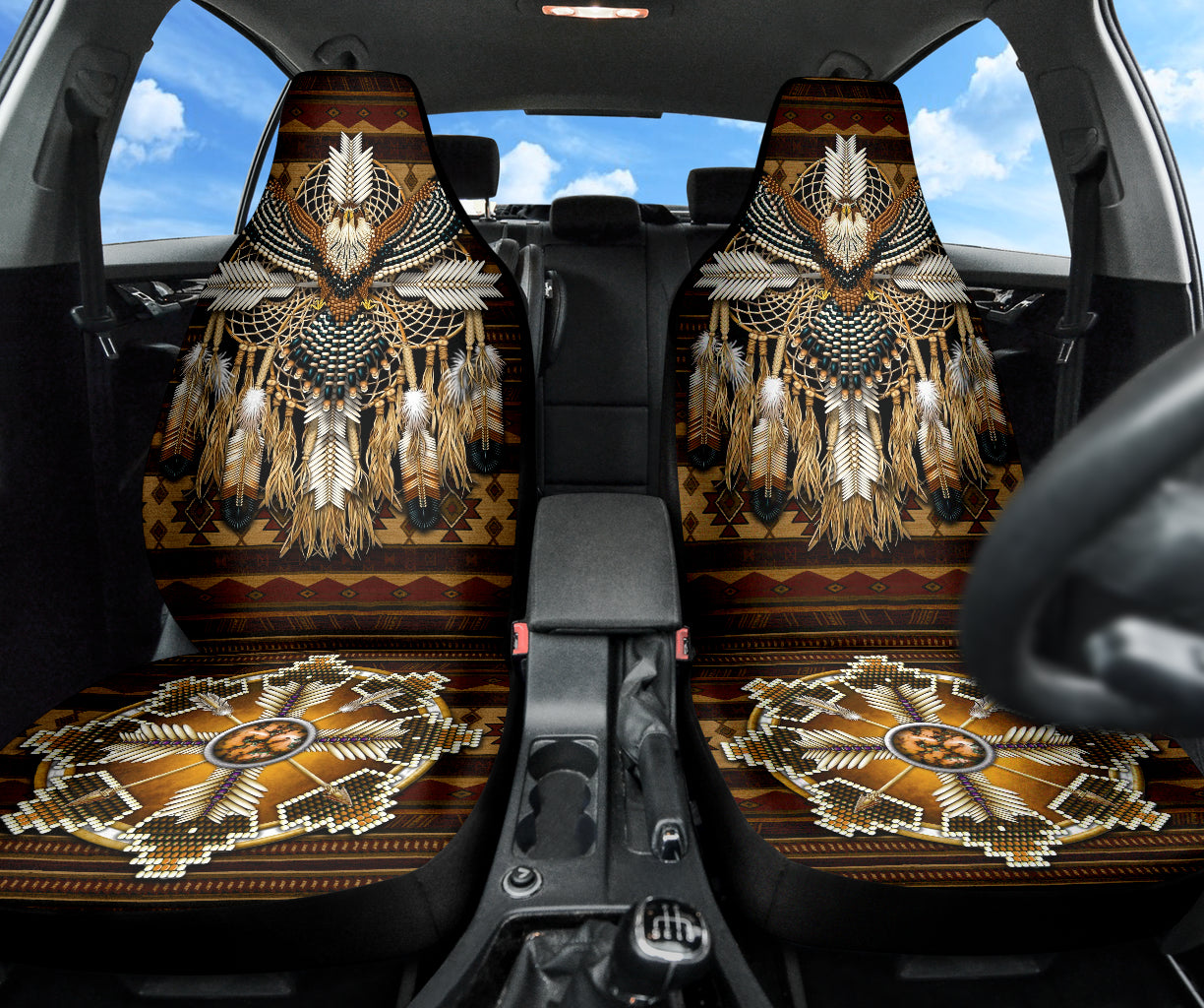 Eagle Native American Car Seat Covers Car Accessories Ci220419-01