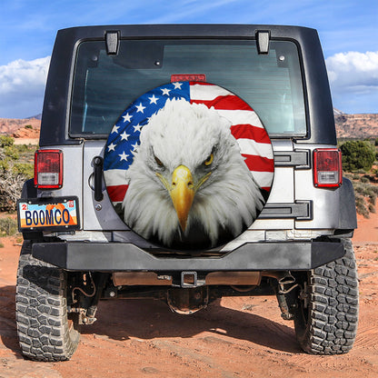 Eagle US Flag Car Spare Tire Cover