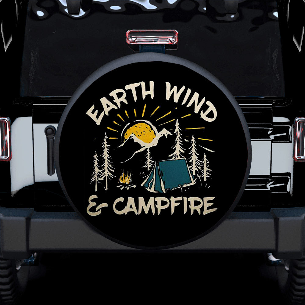 Earth Wind And Campfire Car Spare Tire Cover