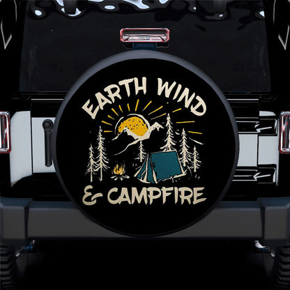 Earth Wind And Campfire Car Spare Tire Cover
