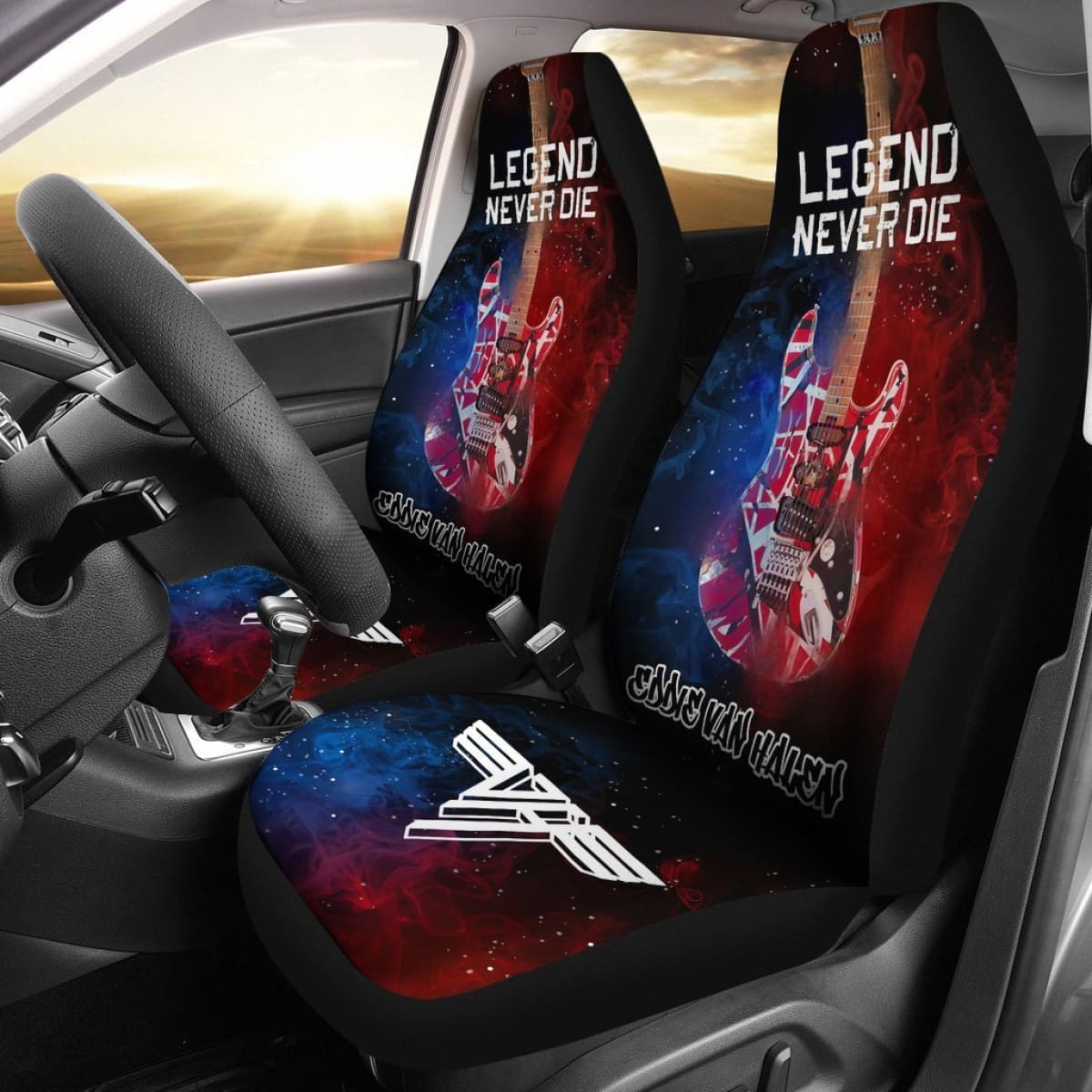 Eddie Van Halen Car Seat Covers Legend Never Die Universal Fit 194801