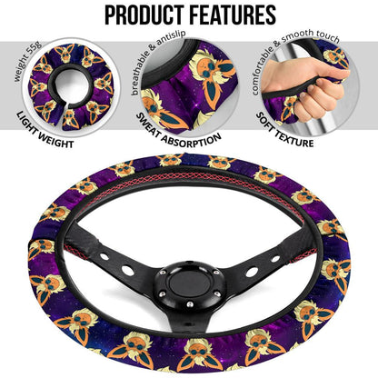 Eevee 3 Car Steering Wheel Cover