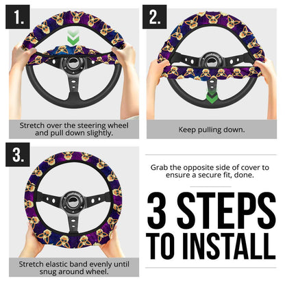 Eevee 3 Car Steering Wheel Cover