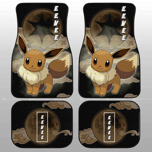 Eevee Car Floor Mats Custom Anime Car Accessories For Anime Fans