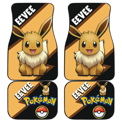 Eevee Car Floor Mats Custom Anime Car Interior Accessories