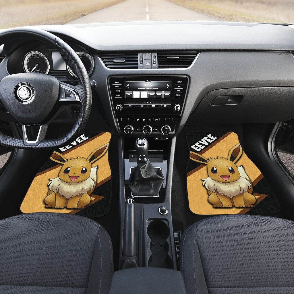 Eevee Car Floor Mats Custom Anime Car Interior Accessories