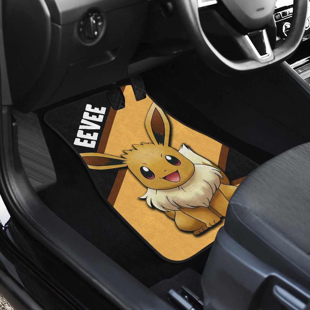 Eevee Car Floor Mats Custom Anime Car Interior Accessories