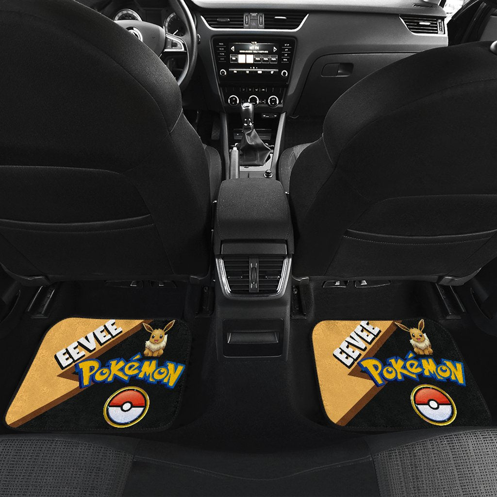 Eevee Car Floor Mats Custom Anime Car Interior Accessories