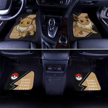 Eevee Car Floor Mats Custom Anime Car Interior Accessories