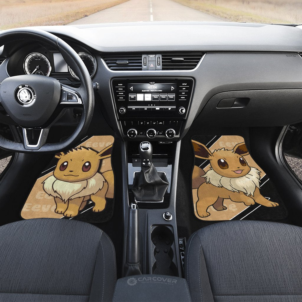 Eevee Car Floor Mats Custom Anime Car Interior Accessories