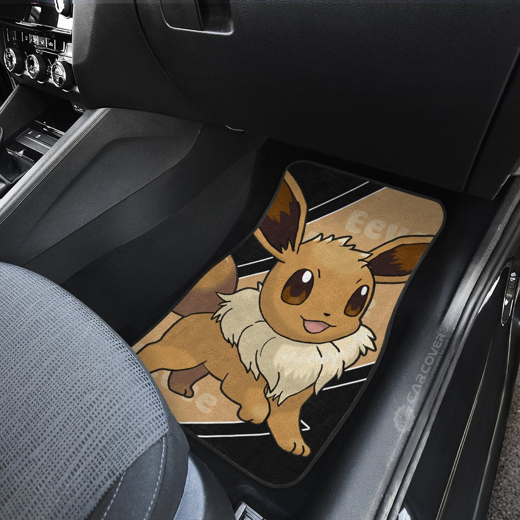 Eevee Car Floor Mats Custom Anime Car Interior Accessories