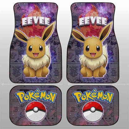 Eevee Car Floor Mats Custom Anime Galaxy Manga Style
