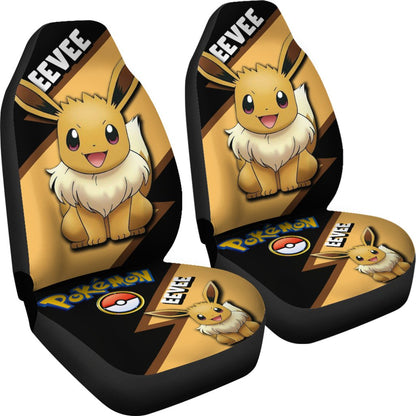 Eevee Car Seat Covers Custom Anime Pokemon Car Accessories