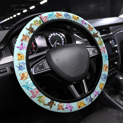 Eevee Evolution Car Steering Wheel Cover