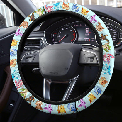 Eevee Evolution Car Steering Wheel Cover