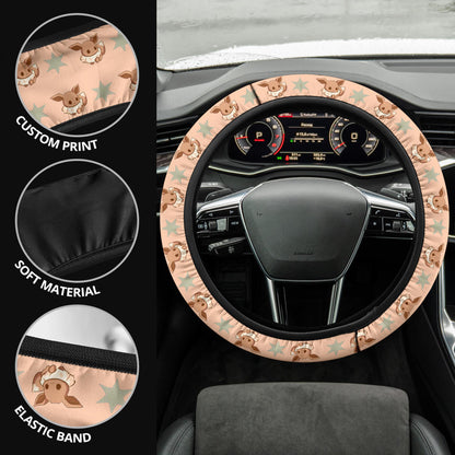 Eevee Evolution Car Steering Wheel Cover
