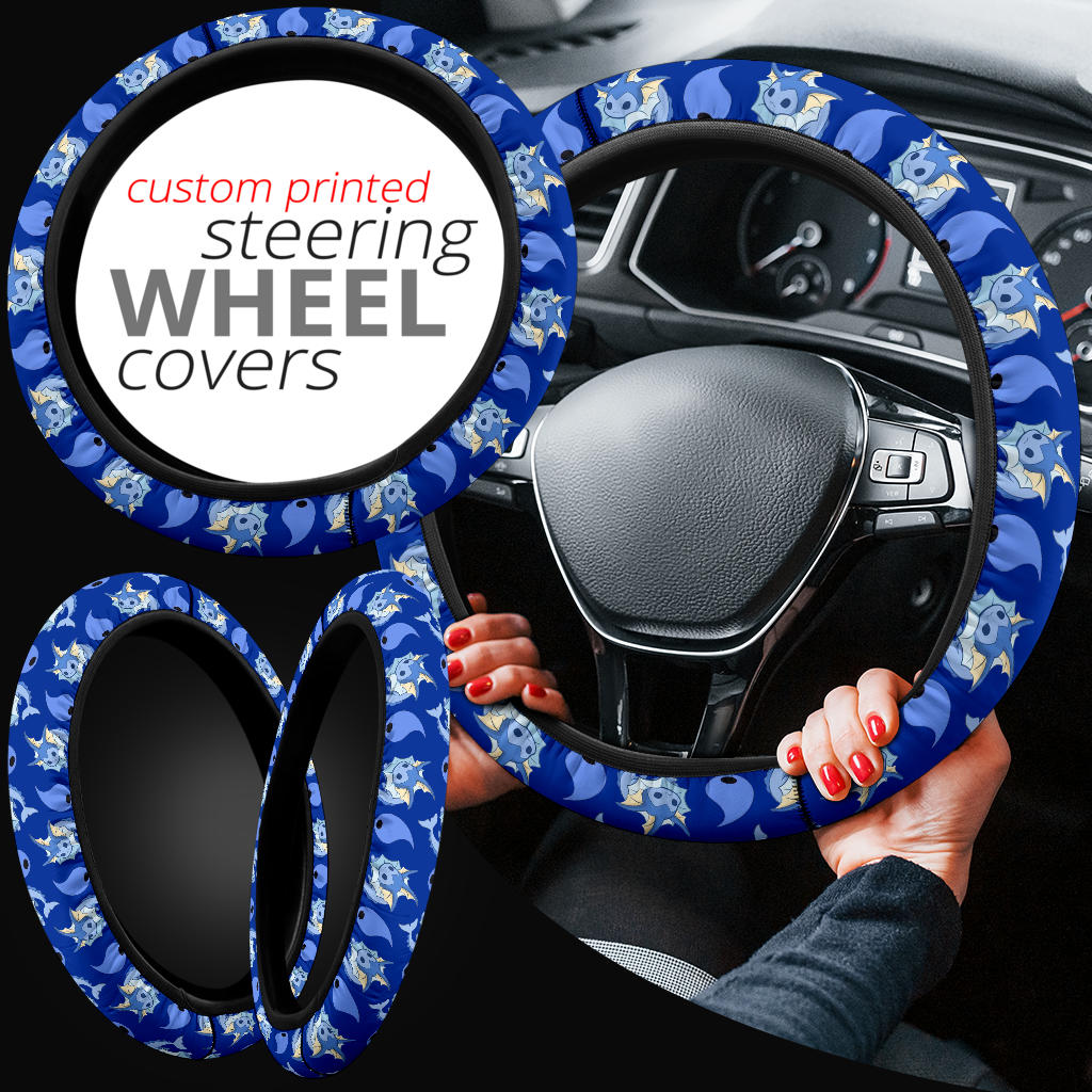 Eevee Evolution Vaporeon Car Steering Wheel Cover