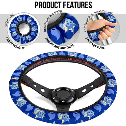 Eevee Evolution Vaporeon Car Steering Wheel Cover