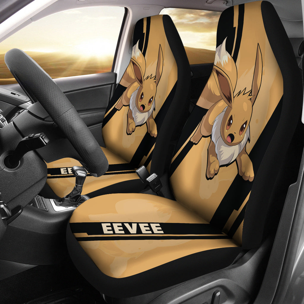 Eevee Pokemon Car Seat Covers Style Custom For Fans Ci230116-09