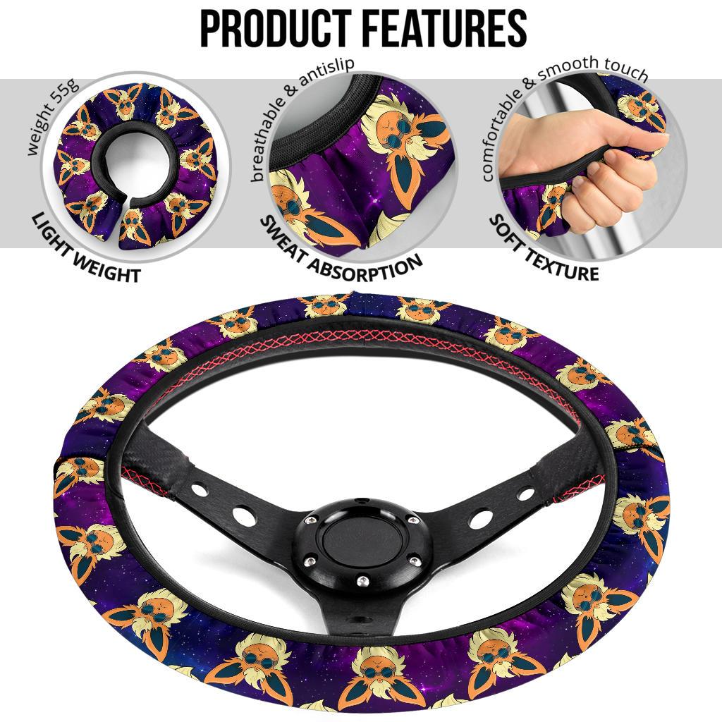 Eevee Sunglasses Car Steering Wheel Cover