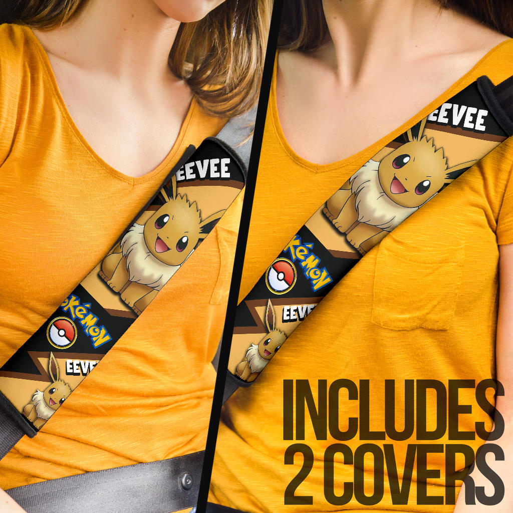 Eevee seat belt covers Anime Custom Car Accessories