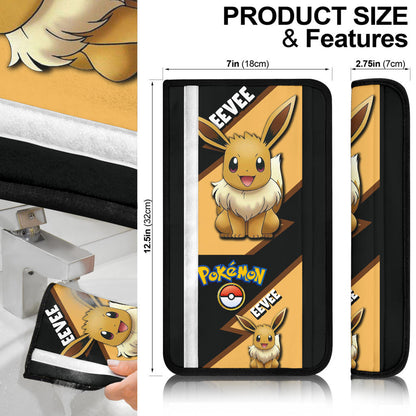 Eevee seat belt covers Anime Custom Car Accessories