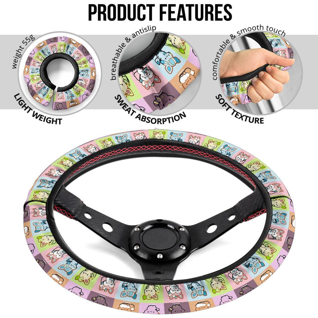 Eeveelutions Car Steering Wheel Cover 3