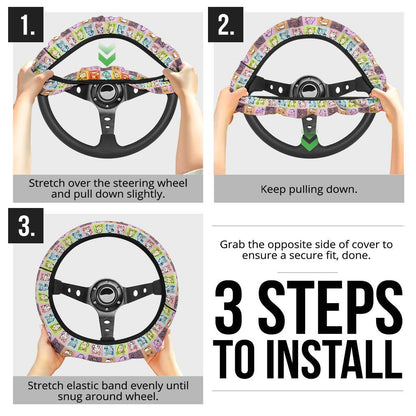 Eeveelutions Car Steering Wheel Cover 3