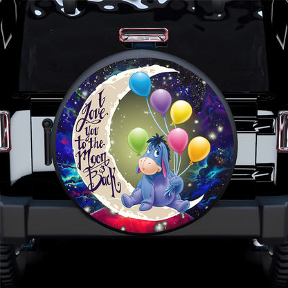 Eeyore Winnie The Pooh Love You To The Moon Galaxy Spare Tire Cover