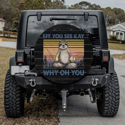 Eff You See Kay Jeep Car Spare Tire Cover