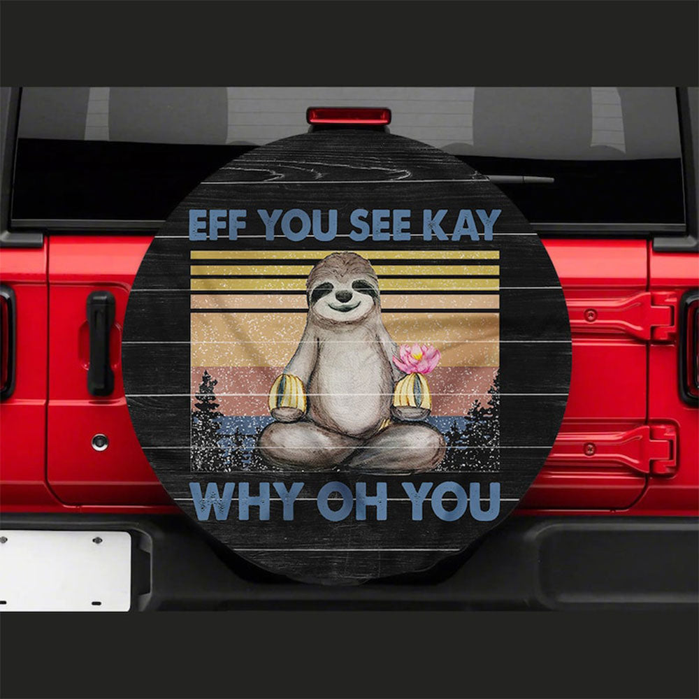 Eff You See Kay Jeep Car Spare Tire Cover