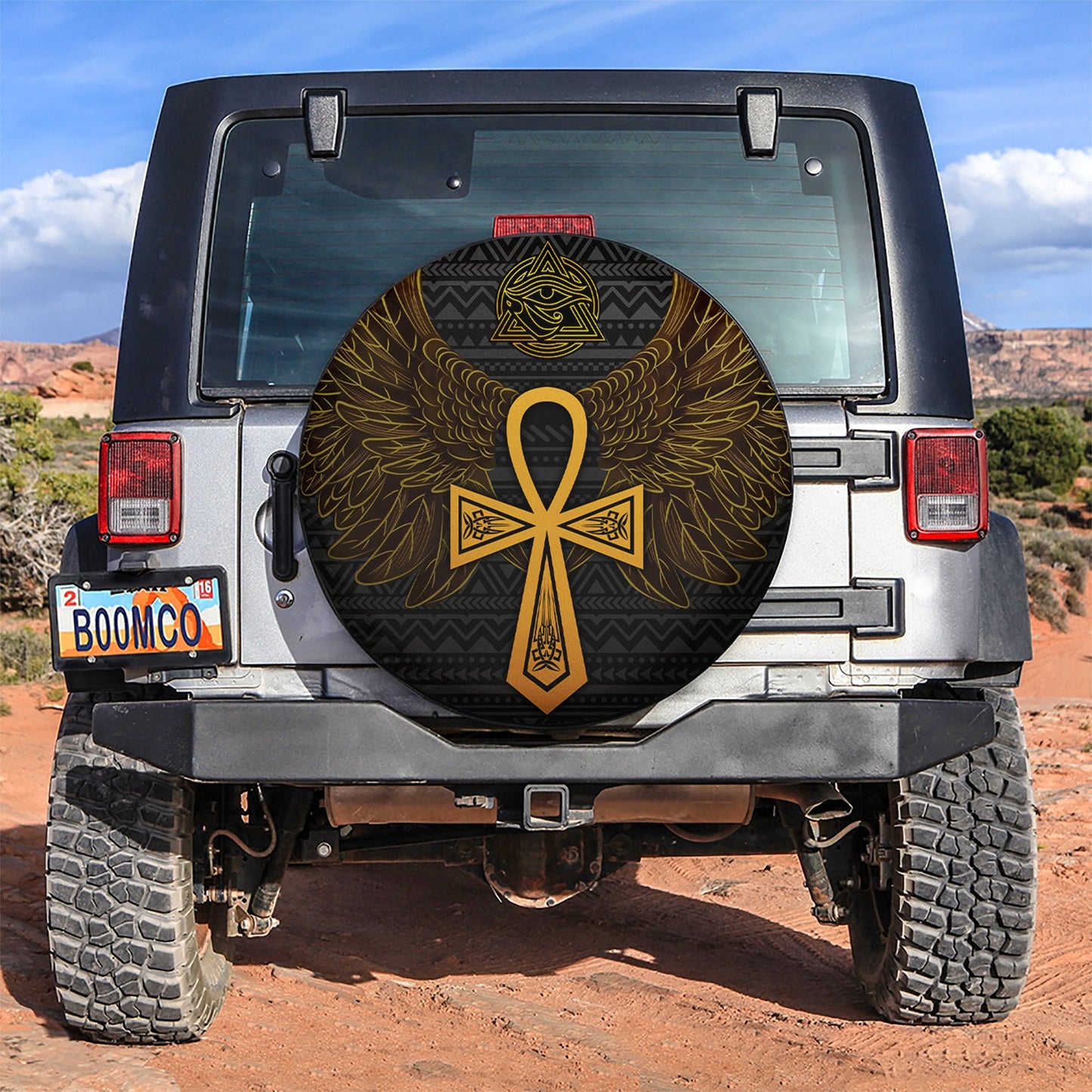 Egypt Cross Style Car Spare Tire Cover