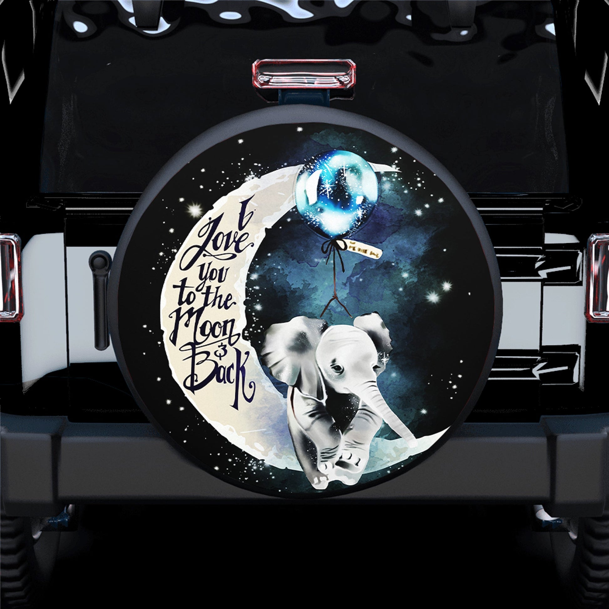 Elephant Moon Spare Tire Cover