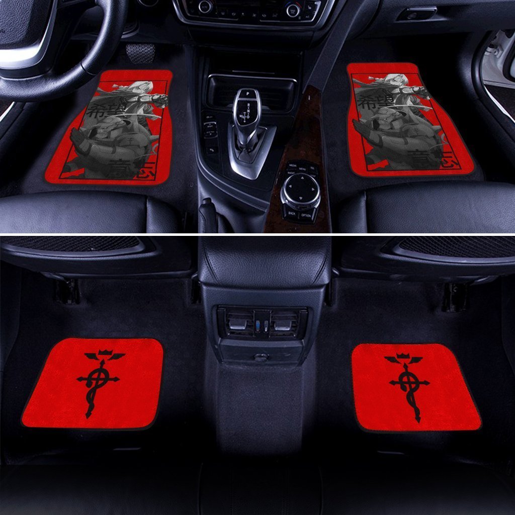 Elric Brothers Car Floor Mats Custom Fullmetal Alchemist Anime