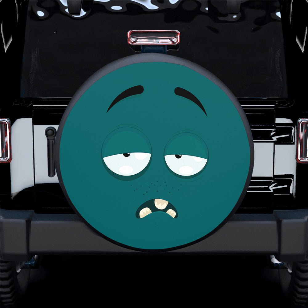 Emotion Blue Face Spare Tire Cover