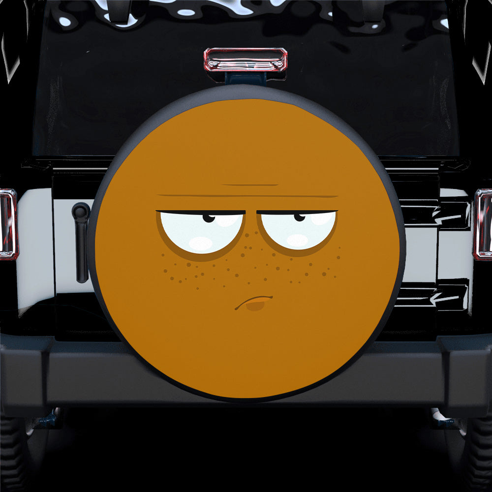 Emotion Brown Face Spare Tire Cover