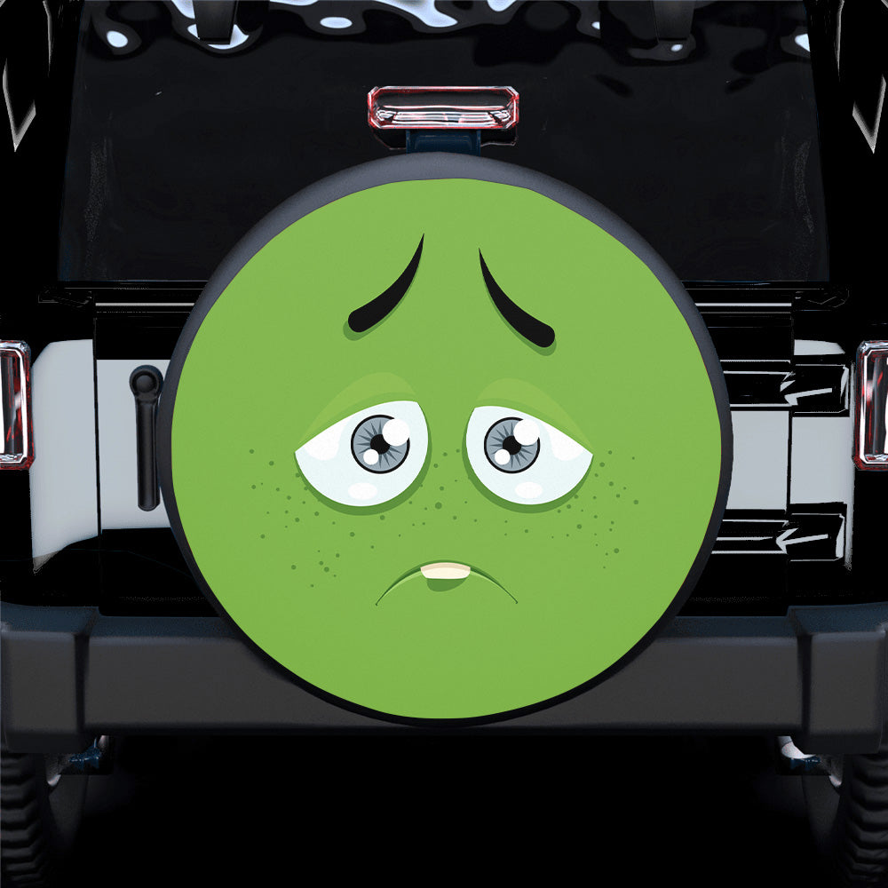 Emotion Green Face Spare Tire Cover