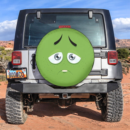 Emotion Green Face Spare Tire Cover