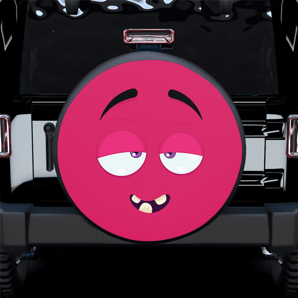 Emotion Pink Face Spare Tire Cover
