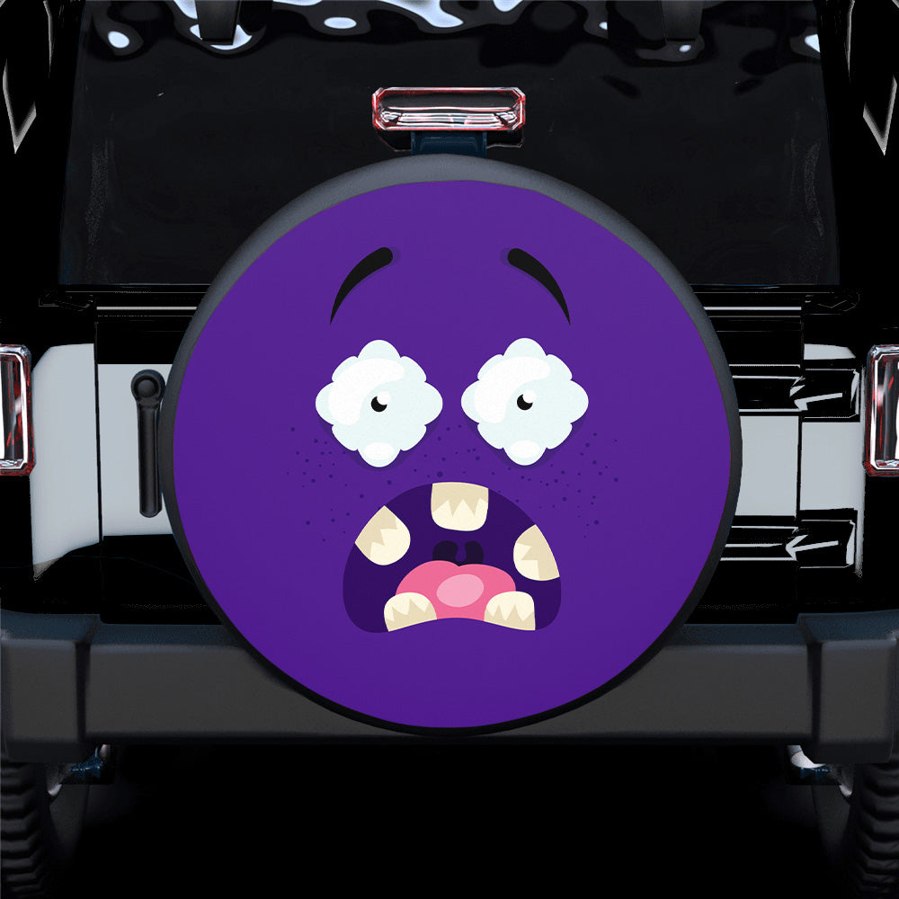 Emotion Purple Face Spare Tire Cover