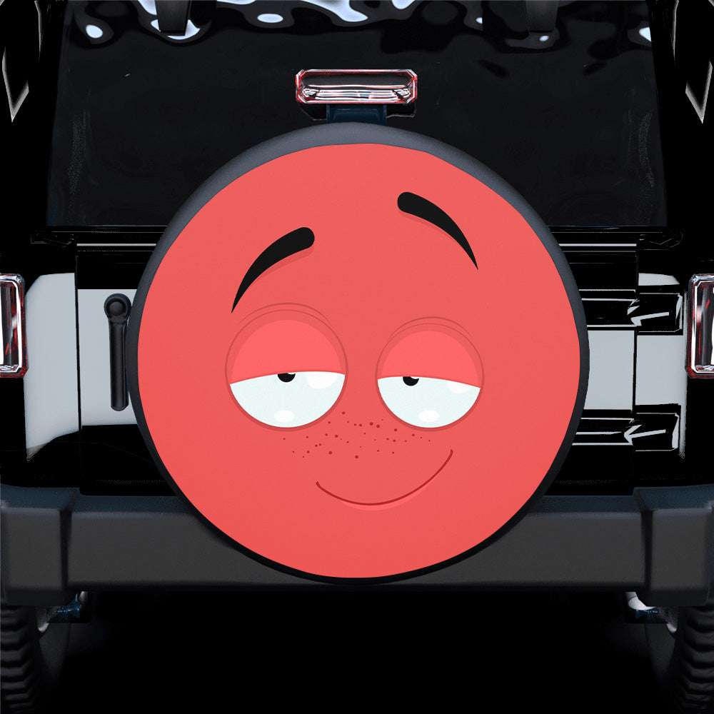 Emotion Red Face Spare Tire Cover