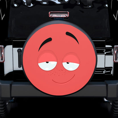 Emotion Red Face Spare Tire Cover