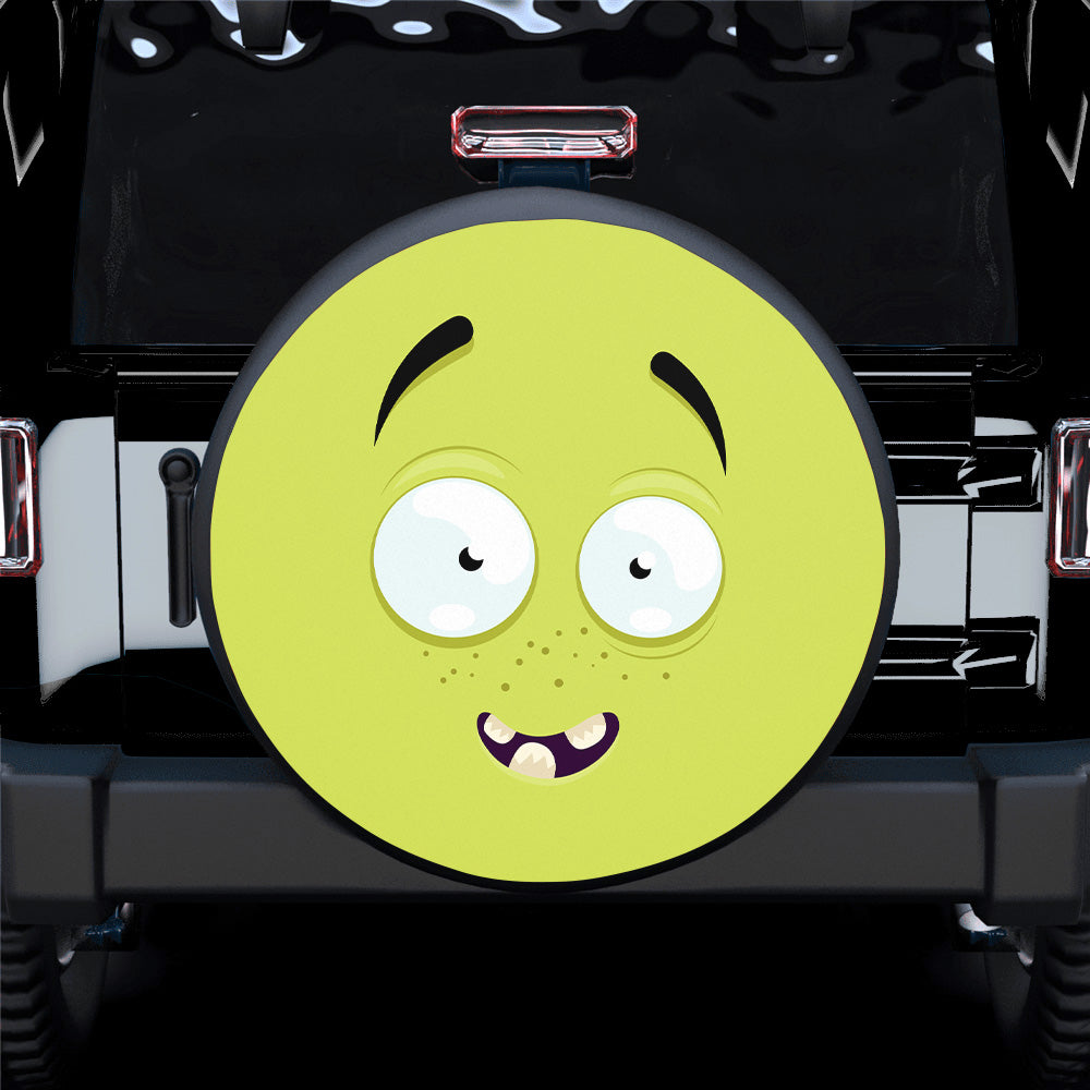 Emotion Yellow Face Spare Tire Cover
