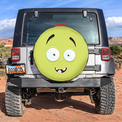 Emotion Yellow Face Spare Tire Cover