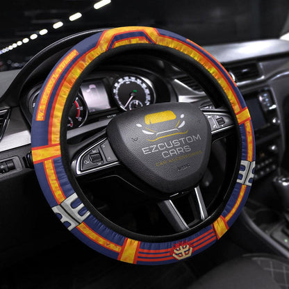 Endeavor Anime Steering Wheel Cover Custom Anime My Hero Academia Car Accessories