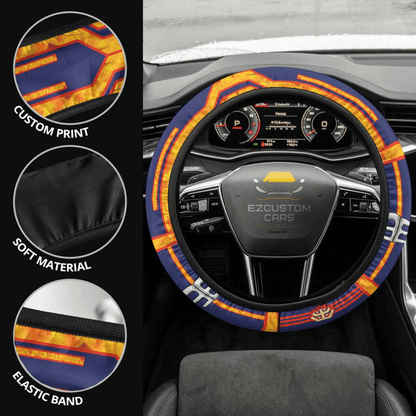 Endeavor Anime Steering Wheel Cover Custom Anime My Hero Academia Car Accessories