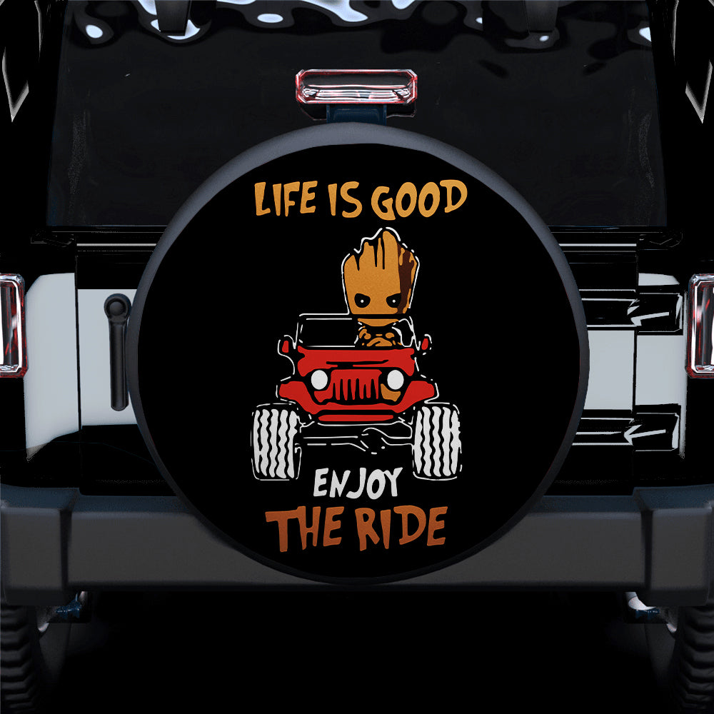 Enjoy The Ride Baby Groot Jeep Spare Tire Cover