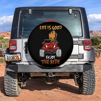 Enjoy The Ride Baby Groot Jeep Spare Tire Cover